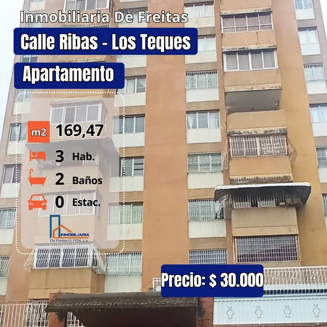 Apartamento En La Calle Ribas - Los Teques