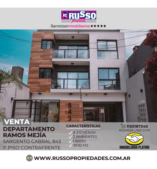 Venta Departamento 2 Ambientes Ramos Mejia 