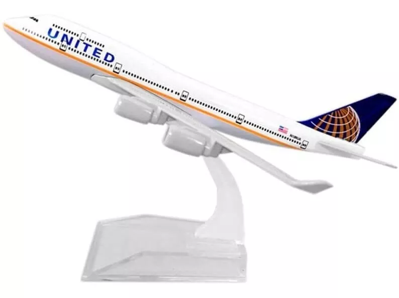 Avião Miniatura United Airlines Boeing 747
