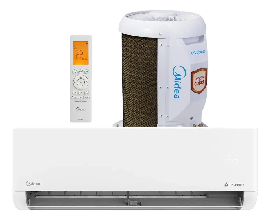 Ar-condicionado Split 12.000 Btus Ai Airvolution Frio Midea Branco