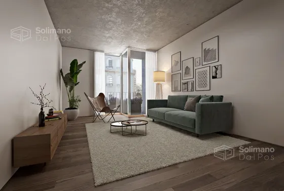 Oportunidad  Luminoso Monoambiente Al Frente En Piso 3 En Construcción En  Balvanera