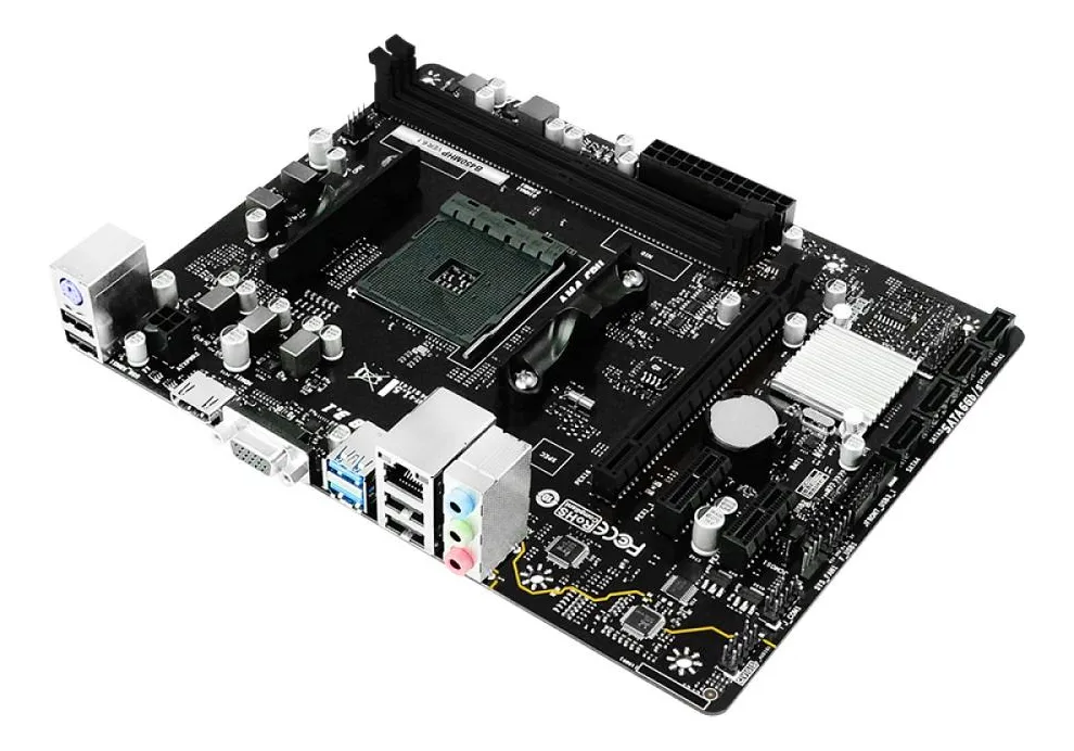 Placa Mãe Biostar B450mhp Chipset B450 Amd Am4 Matx Ddr4 Cor Preto