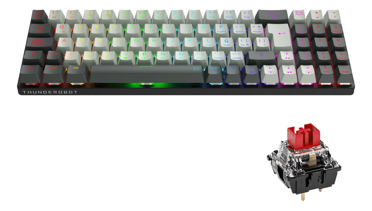 teclado mecanico gamer thunderobot k78 75% mercado libre mexico