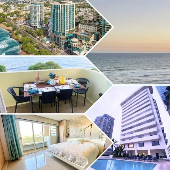Apartamento De Lujo Frente Al Mar En El Malecón De Santo Domingo