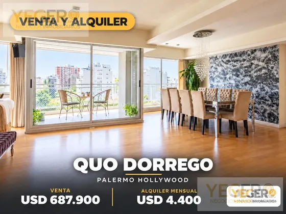 Torre Premium Quo Dorrego Piso Alto Vista Abierta 2 Cocheras