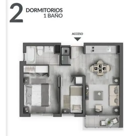 Venta De Departamento De Dos Dormitorios En La Cisterna