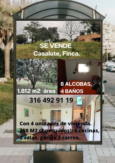 Vendo Casalote, Terreno Urbano Silvania Cundinamarca. 1800 M2