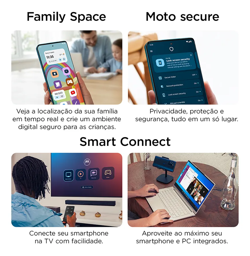 Smartphone Motorola Edge 60 Pro 5g - 256gb 24gb (12gb Ram+12gb Ram Boost) Tela Quad-curve Moto Ai 50mp Sony Camera Ultrarresistencia Militar Ip68 + Ip69 - Violeta - Imagem 2