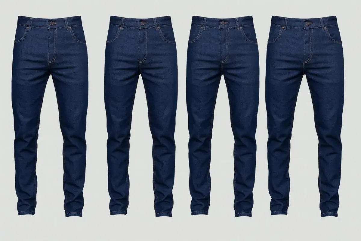 Kit 4-calças Jeans Ideal Trabalho Pesado Reforçada Elastano