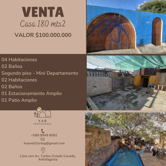 Venta Casa 182 Mts2