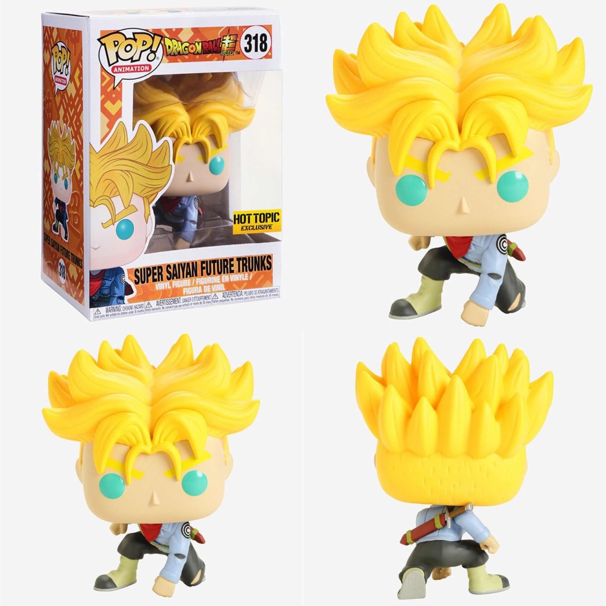 Funko Pop Super Saiyan Future Trunks 318 Exclusive Hottopic Envío Gratis