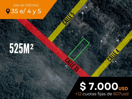 Terreno En Venta - 525mts2 - Dunas Esmeralda, Rocha, Uruguay [financiado]