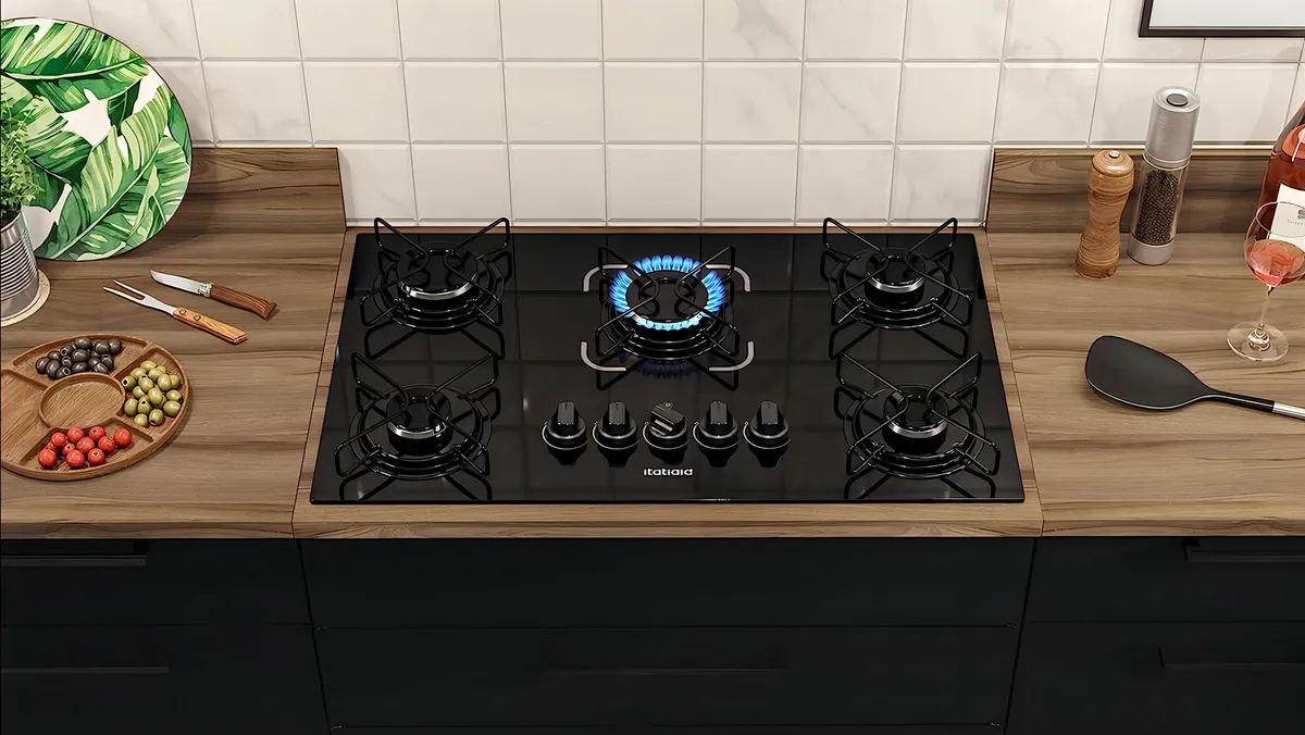 Cooktop Itatiaia Essencial 5 Bocas Preto - Imagem 2