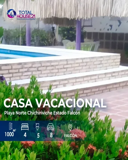 Casa Vacacional En Venta, Chichiriviche Estado Falcón 
