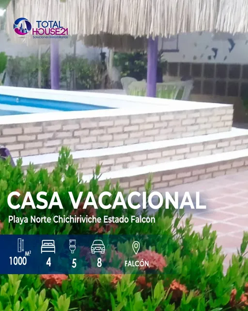 Casa Vacacional En Venta, Chichiriviche Estado Falcón 
