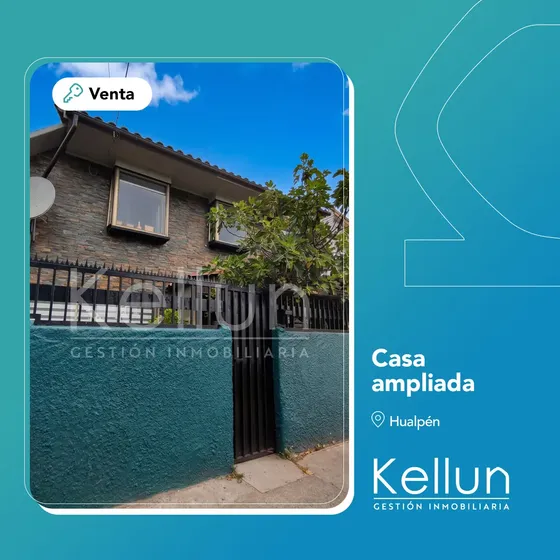 Casa Ampliada | 5 Dormitorios | Hualpén, Concepción