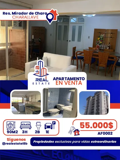 Apartamento En Venta Res. Mirador De Chara - Charallave