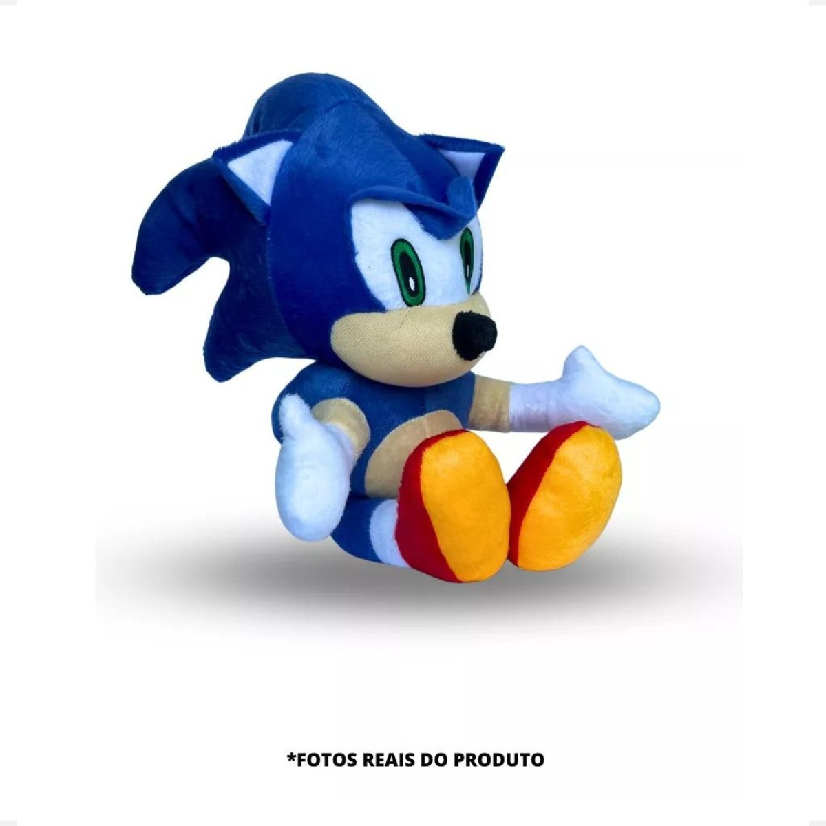 Boneco Sonic De Pelúcia Azul 50cm Grande