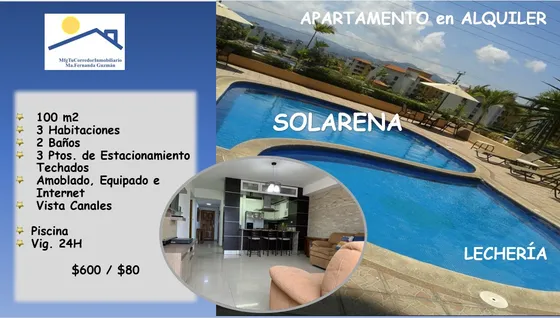 Alquiler Apartamento Residencias Sol Arena Lechería