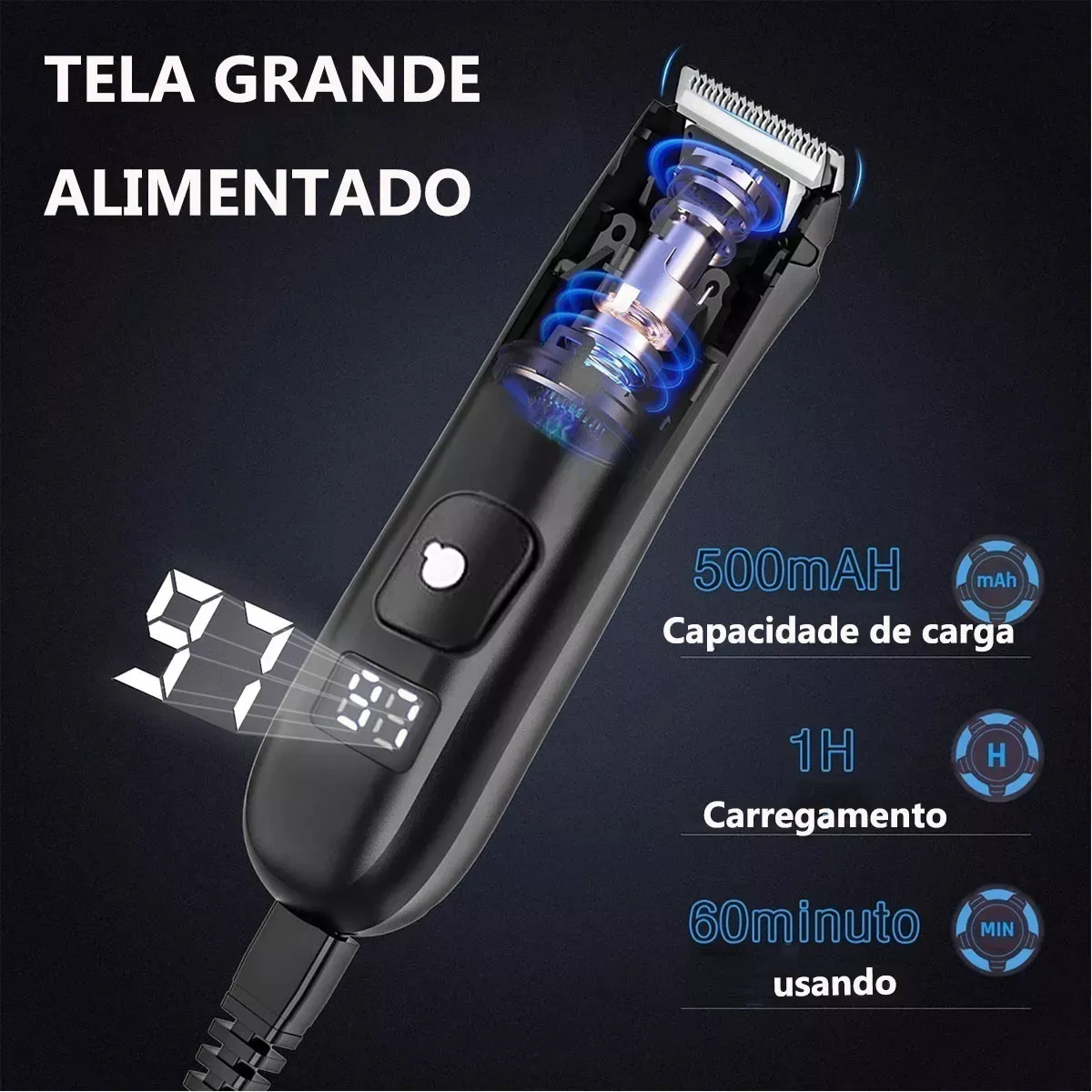 Removedor Elétrico De Pêlos De Partes Íntimas Masculinas - Imagem 2