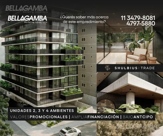 Departamento Venta 3 Ambientes Con Full Amenities En Barrio Vicente López - Shulbius Trade