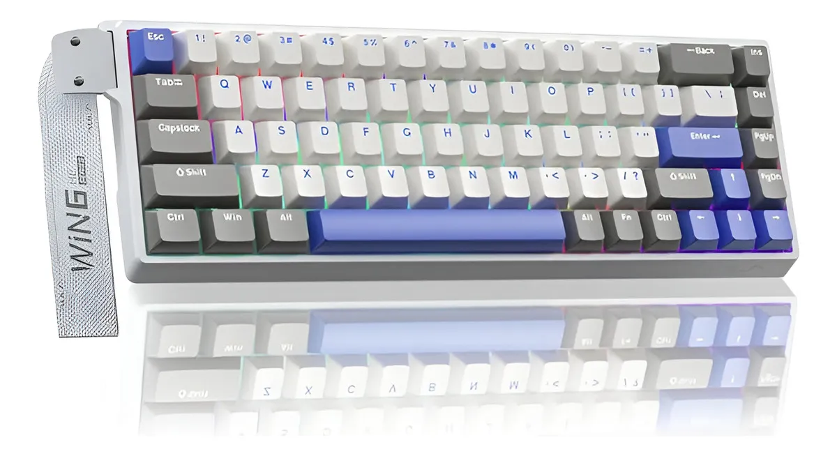 AULA WIN68HE MAX WHITE BLUE GREY SW WING CHUN INGLES MAGNETICO