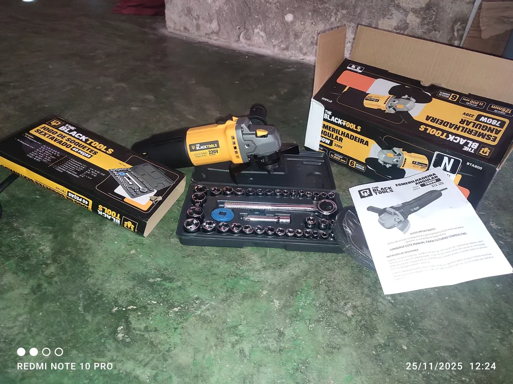 Kit de ferramentas The Black Tools em uso