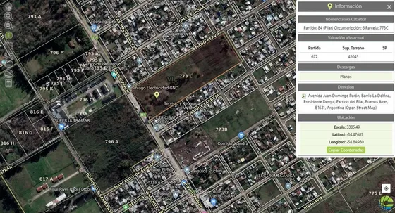 Venta Terreno / Lote Presidente Derqui