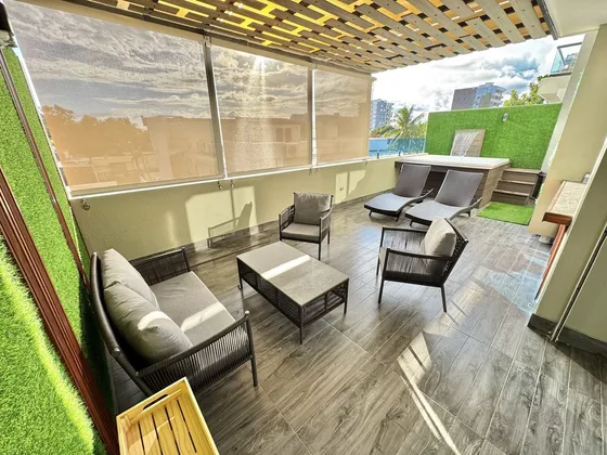 Apartamento Amueblado En El Millón, 2da Con Terraza