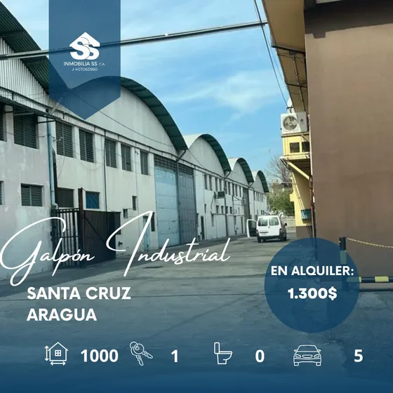 Se Alquila Galpón En Vía Principal Santa Cruz Cagua - Aragua