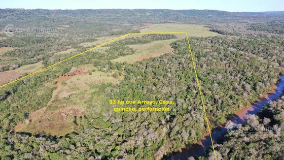 Se Vende Chacra De 33ha Con Arroyo, A 3km Del Pueblo De Bonpland, Misiones