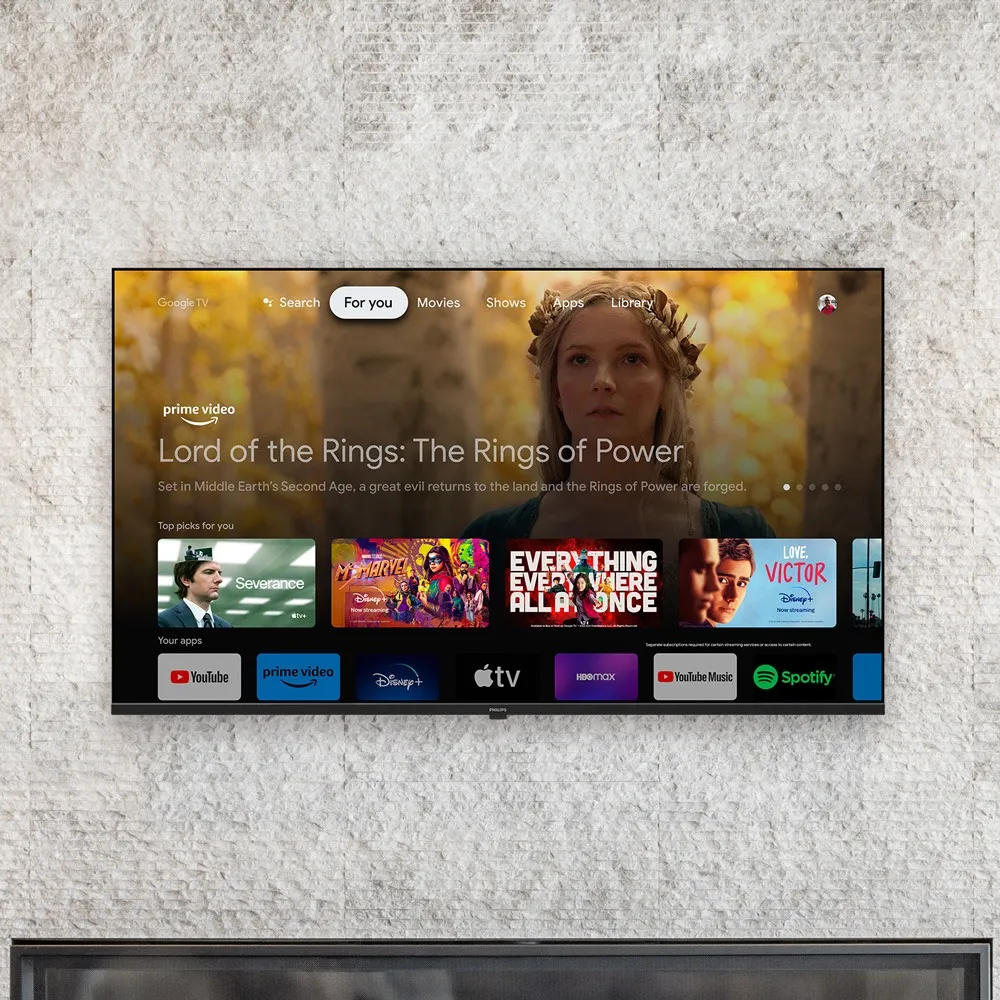 Smart Tv Philips 50 4k Google Tv Comando De Voz - Imagem 2