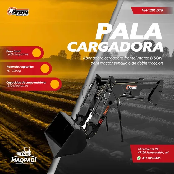 Pala Cargadora Bison 1200 Kgs Modelo Vh-1201-dtp P Tractor