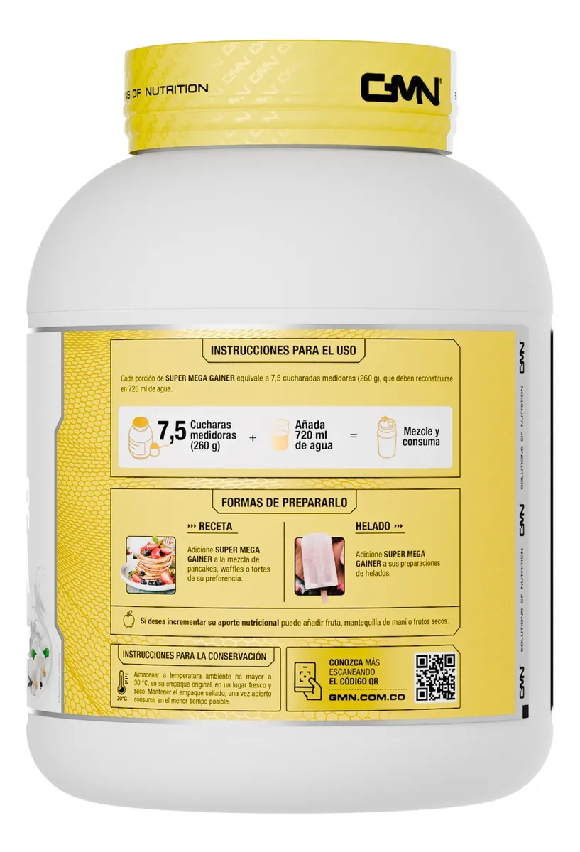 Proteína Hipercalórica 5 Lb Super Mega Gainer + Obsequios