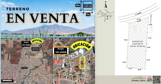 Propiedad Venta C. Aldama, Cerro Mexiquito, Arandas, Jalisco