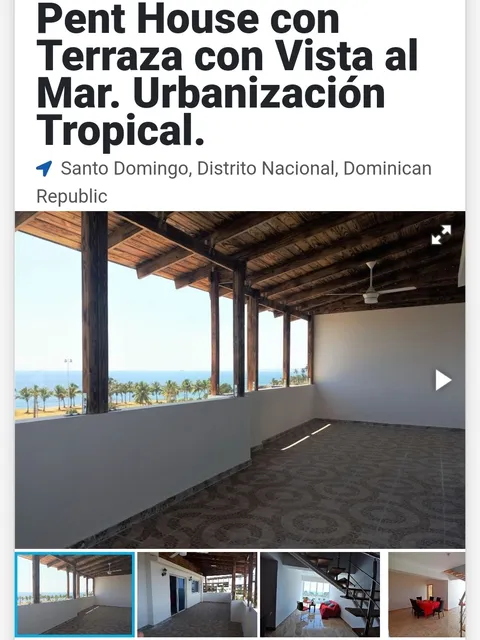 Vendo Pent House Nuevo, Urbanización Tropical 