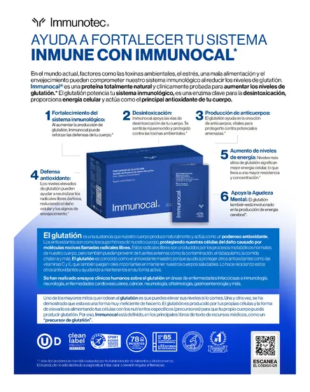 Immunocal Azul Y Plateado