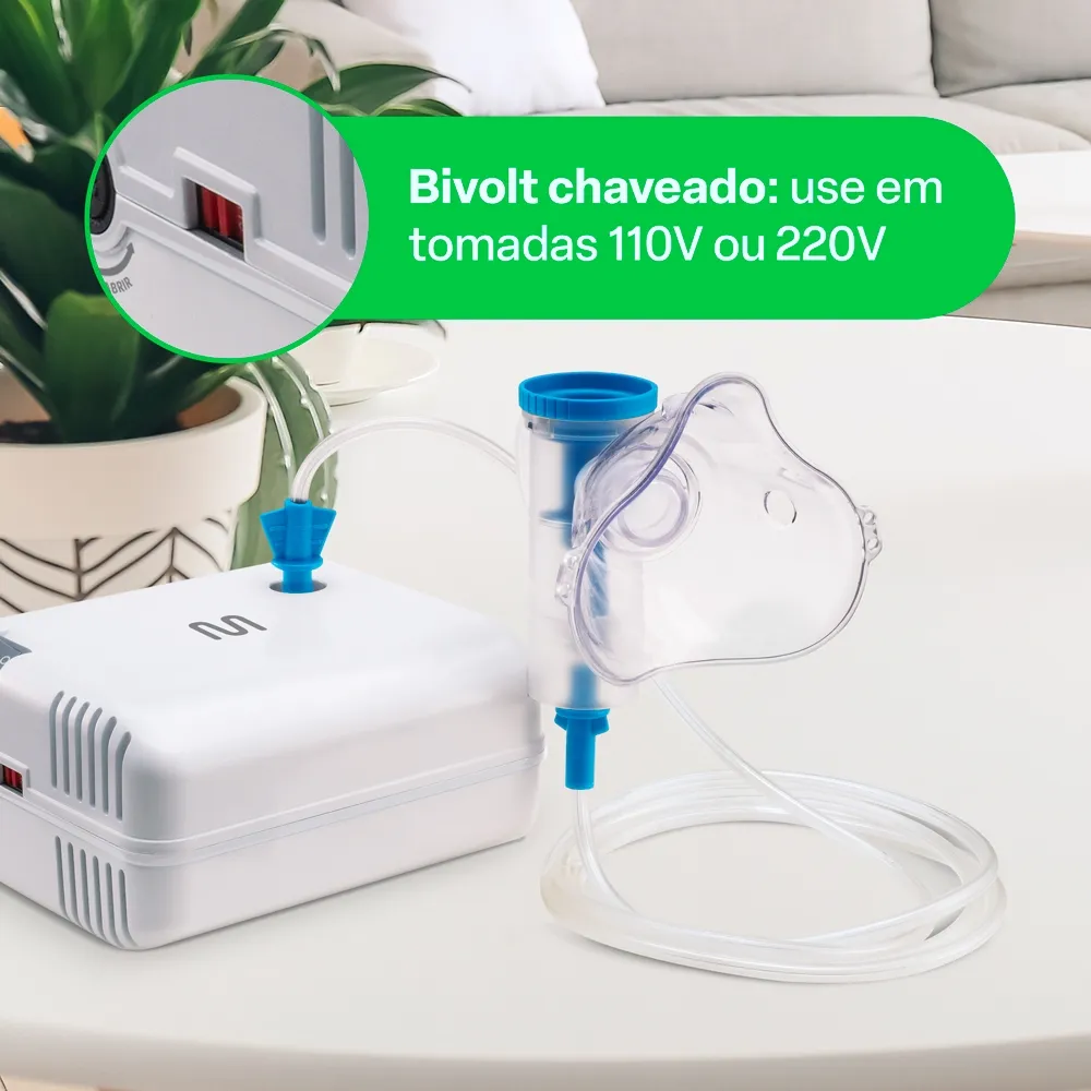Inalador Compressor Multi Saúde AirPlus uso adulto e infantil - HC223 - Imagem 2