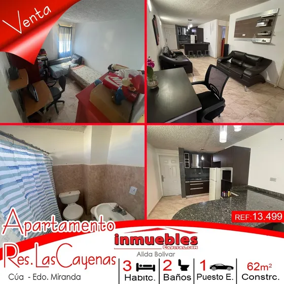 En Venta Hermoso Apartamento En Cayenas
