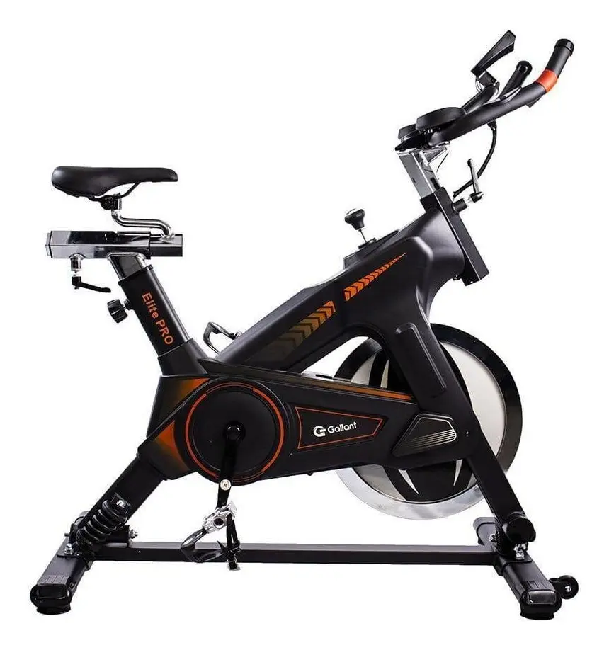 Bicicleta Ergométrica Spinning Gallant Elite Pro Mecânica Ate 120kg Roda De Inercia 18kg (GSB18HBTA-PT)