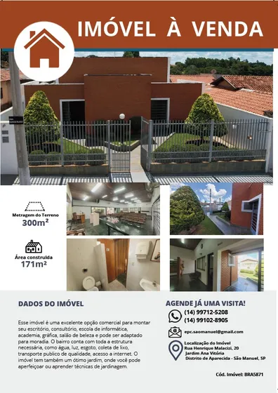 Excelente Oportunidade! Imóvel À Venda Em Aparecida De São Manuel Sp