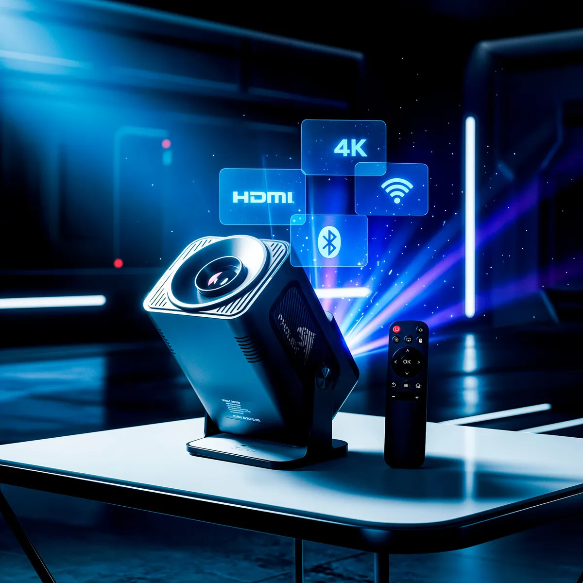 Mini Projetor Hy320 Pholex Smart 4k Android 11 Wi-fi Bluetooth
