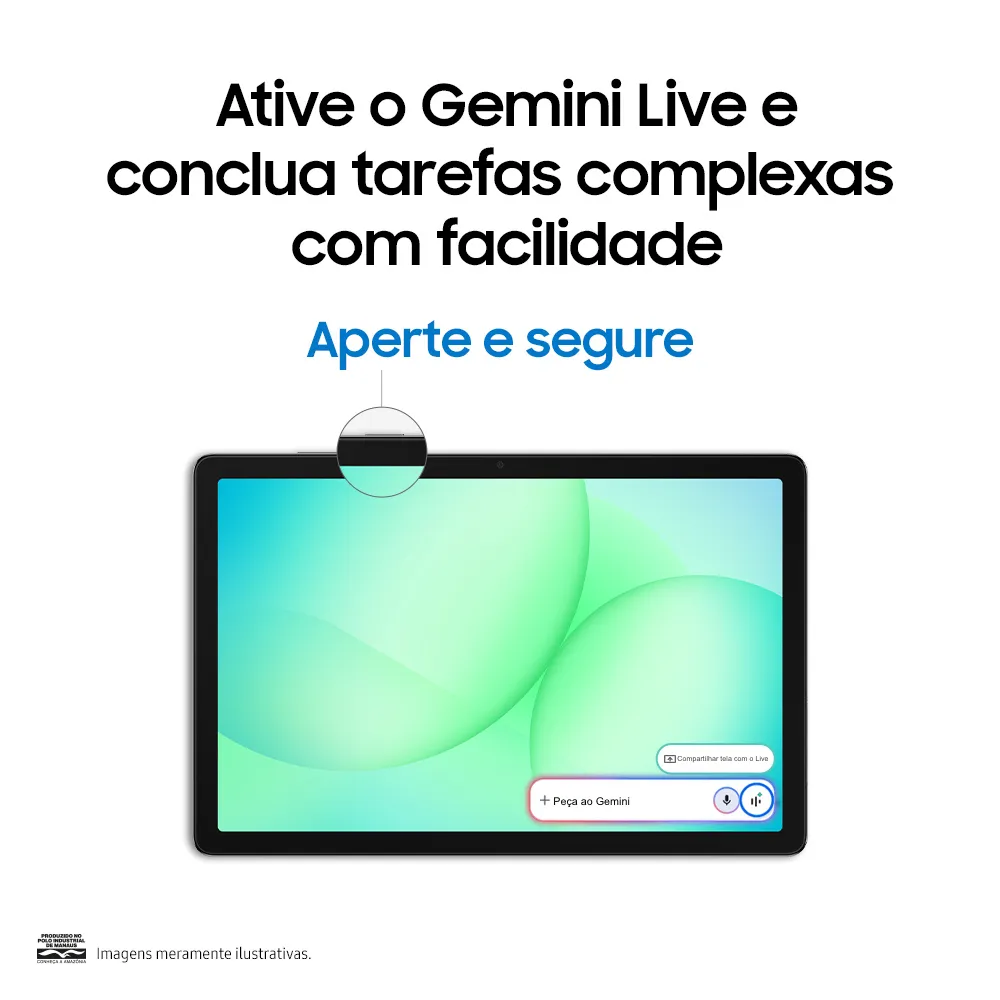 Tablet Samsung Galaxy Tab A11+, 128gb, 6gb Ram, Tela De 11 , Câmera Traseira 8mp, Wifi, Android 16 Cinza