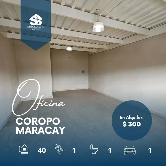 Se Alquila Oficina En Coropo, Santa Rita - Maracay