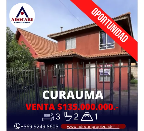 Curauma / Casa Factibilidad Comercial / Avenida
