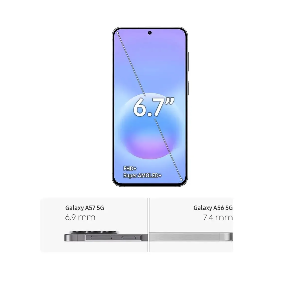 Celular Samsung Galaxy A57 5G 128GB, 8GB RAM, Câmera 50MP, IP68, Super AMOLED 6.7", Recursos AI -Cinza — foto 4 de 6