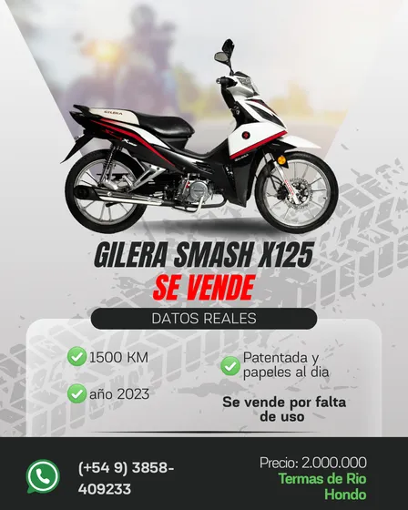 Moto Gilera Color Blanco