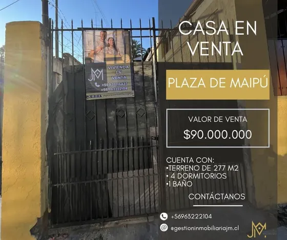 Venta Casa 4hab 1ba Maipú