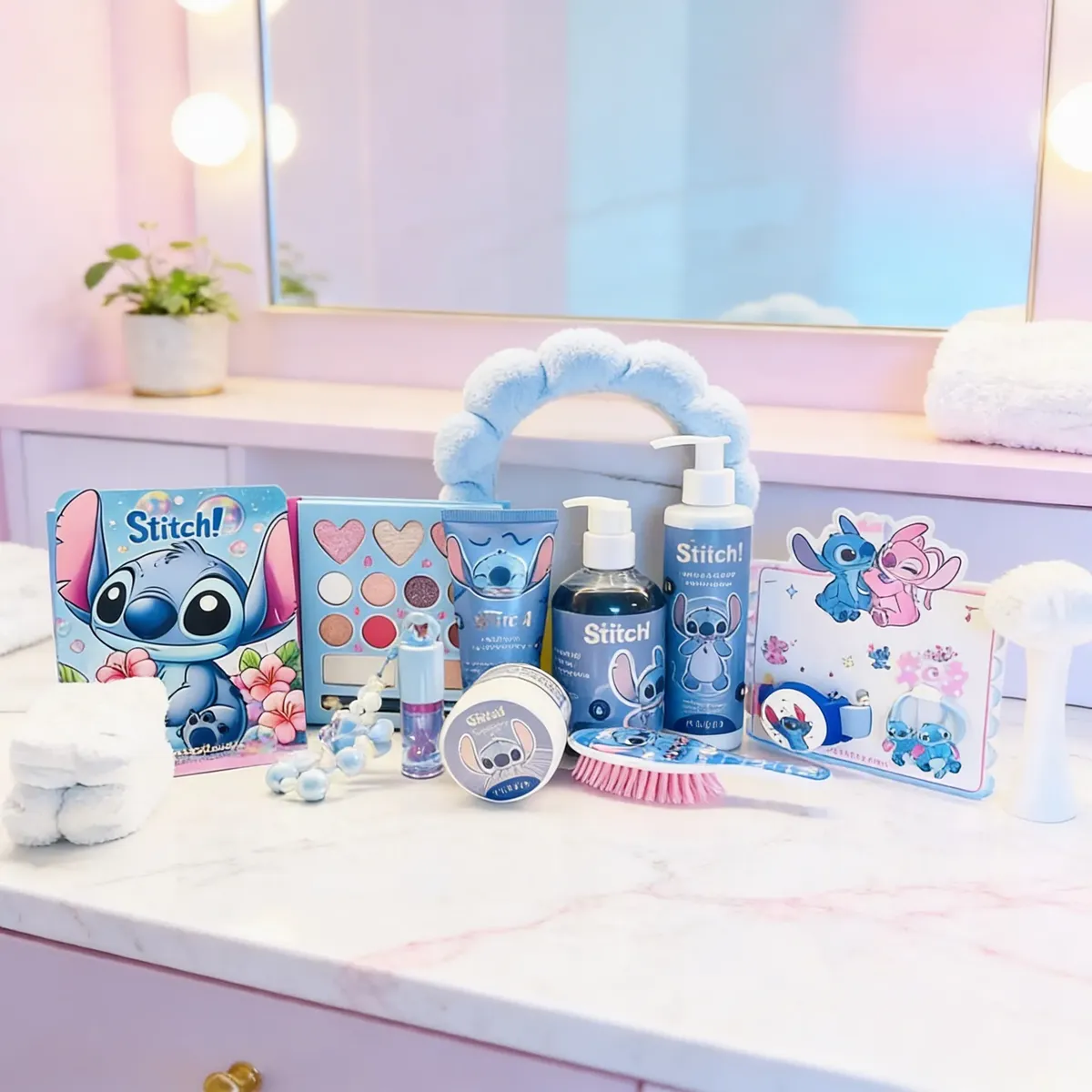 Kit Stitch Skincare Completo Presente Menina Facial Corpo