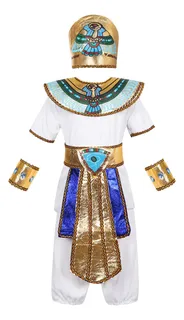 Disfraz De Faraona Egipcia Para Niña – Traje Azul De Cleopatra Para Carnaval, Halloween Y Fiestas